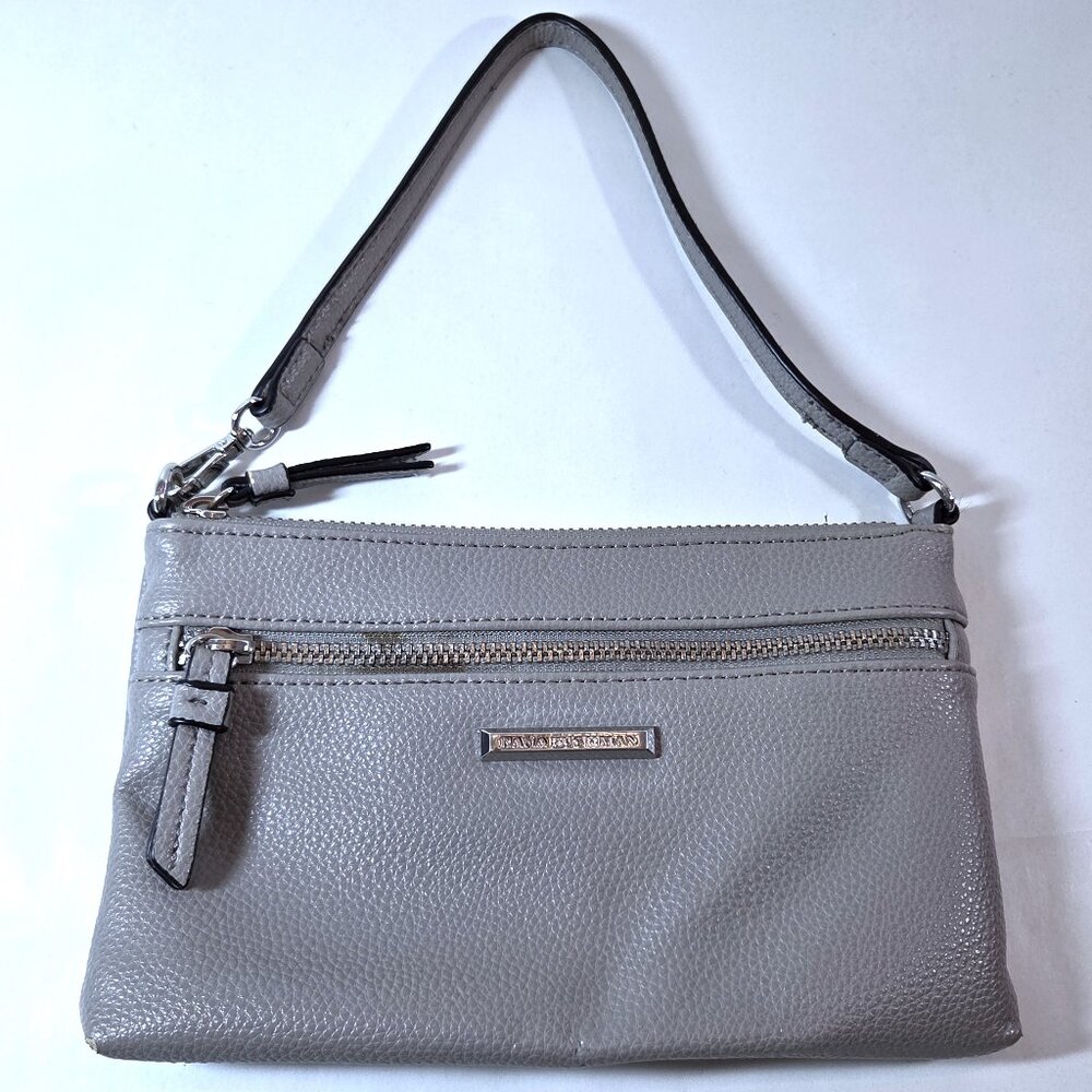 Dana Buchman Gray Pebble Leather Small Purse